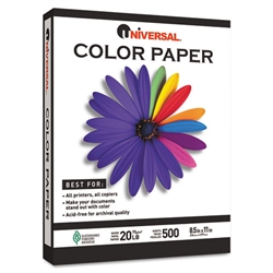 Colored Paper, 20lb, 8-1/2 x 11, Blue, 500 Sheets/Ream